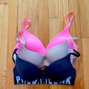Bundle of Victoria Secret PINK 34B bras.